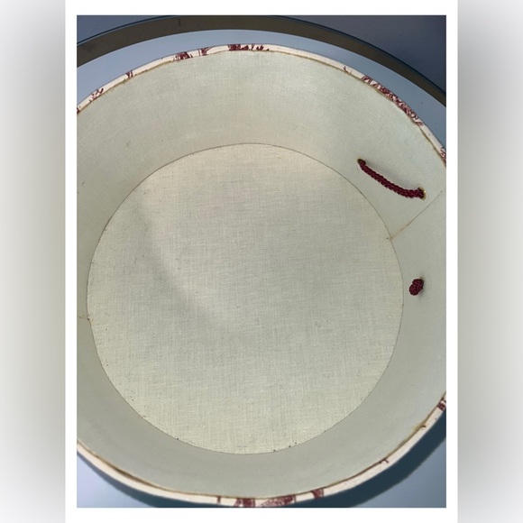 Vintage Martha Barclay Handsewn Reproduction Nesting Bandboxes set 3; S,M,L Pink - Picture 14 of 17